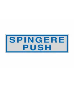 Pellicola adesiva per interni 'spingere push'