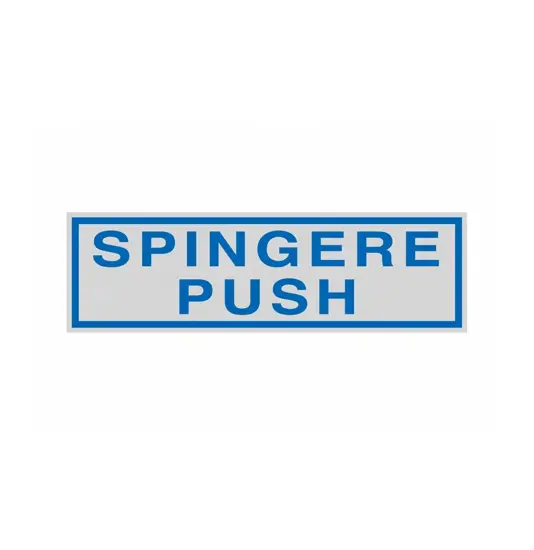 Pellicola adesiva per interni 'spingere push'