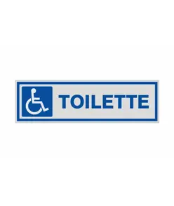Pellicola adesiva per interni 'toilette' con simbolo disabili