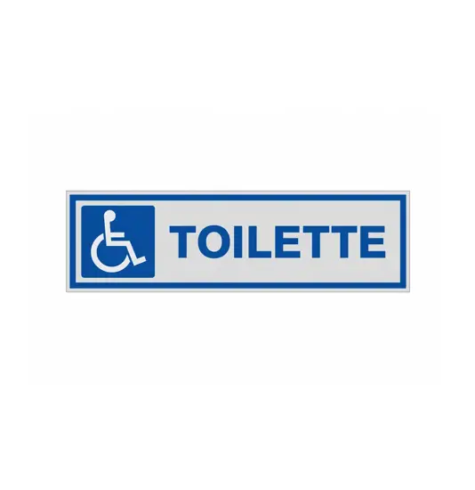 Pellicola adesiva per interni 'toilette' con simbolo disabili