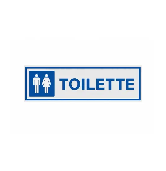 Pellicola adesiva per interni 'toilette' con simbolo uomo/donna