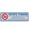 Pellicola adesiva per interni 'vietato fumare per vetture private' con articoli