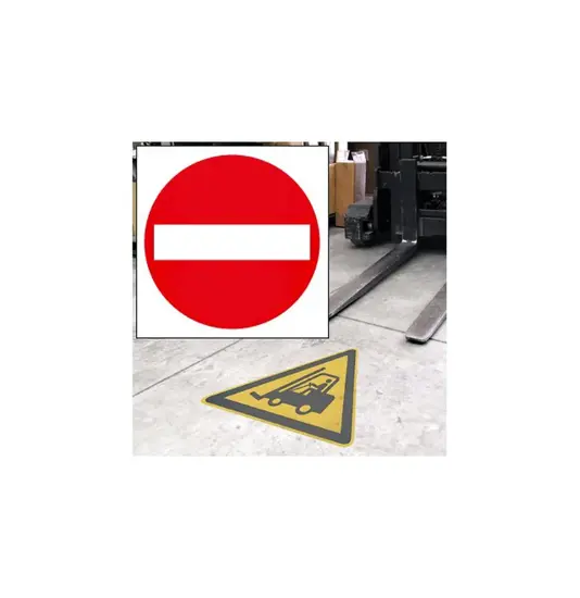 Pittogramma da pavimento autoadesivo "Divieto
