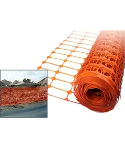 Rete di recinzione in plastica arancione