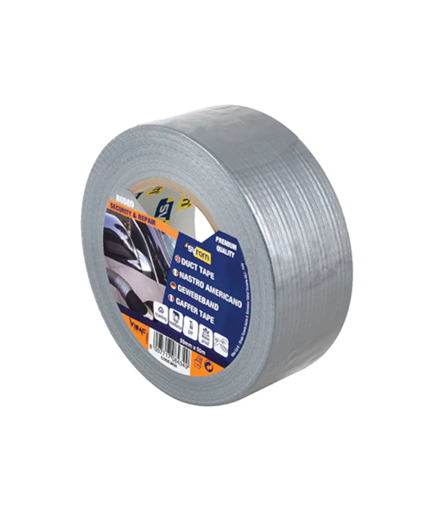 Rotolo di nastro adesivo americano cm h 5 x mt. 25, resistente - in tela politenata