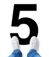 Segnaletica adesiva da pavimento con lettere e numeri