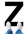 Segnaletica adesiva da pavimento con lettere e numeri