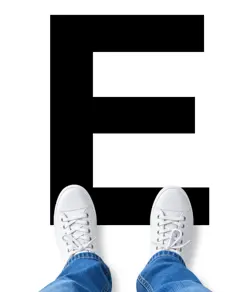Segnaletica adesiva da pavimento con lettere e numeri