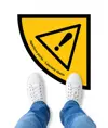 Segnaletica adesiva da pavimento con simboli standard