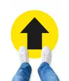 Segnaletica adesiva da pavimento con simboli standard