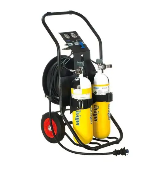 Sistema di rifornimento aria carrellato Drager Airpack 1