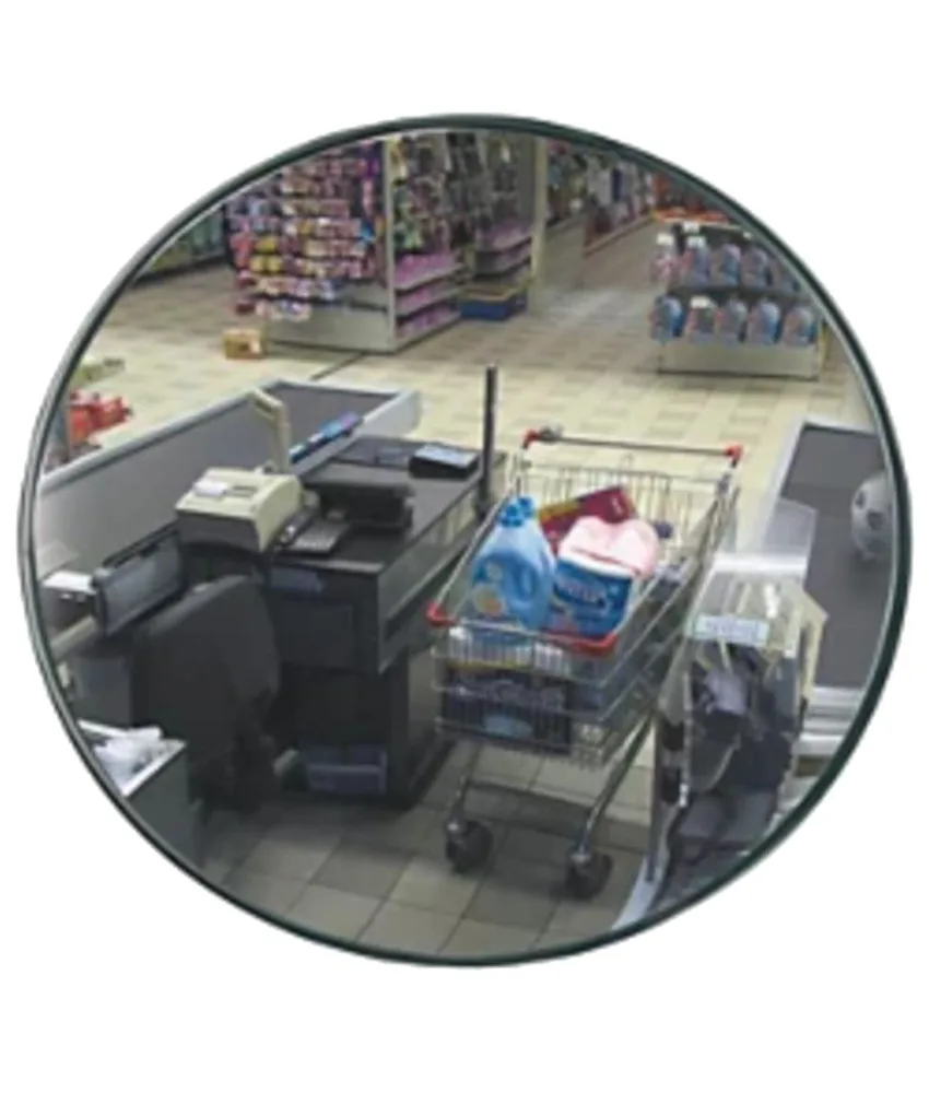 Specchio circolare con attacco rigido per interni Economic, varie dimensioni - guarnizione in PVC