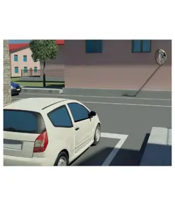 Specchio parabolico stradale  infrangibile
