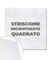 Striscione microforato in formato quadrato
