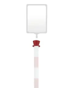 Supporto nero Ø 40 mm per portacartello SEG CNV4P