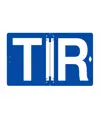 Targa pieghevole  per trasporto in regime TIR
