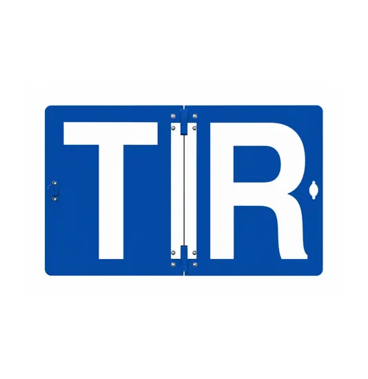Targa pieghevole  per trasporto in regime TIR