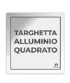 Targhetta segnaletica per macchinari formato quadrato