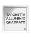 Targhetta segnaletica per macchinari formato quadrato