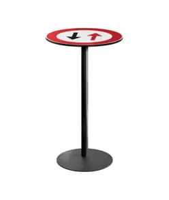 Tavolino alto con simbolo  serie Road