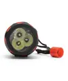 Torcia a led interamente in gomma con cinturino da 12 lumen