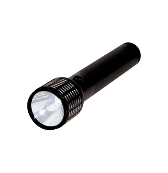 Torcia impermeabile a led ricaricabile in alluminio con cavalletto