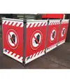 Transenna singola con telo in PVC stampato