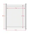 Transenna singola con telo in PVC stampato