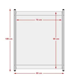 Transenna singola con telo in PVC stampato
