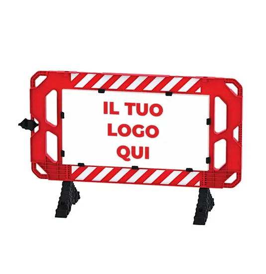 Transenna stradale pubblicitaria, in policarbonato robusto alleggerito  ZT80150
