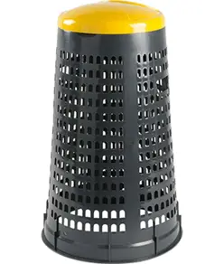 Trespolo portasacco in plastica con coperchio