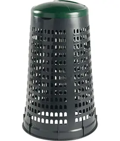 Trespolo portasacco in plastica con coperchio