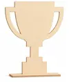 Trofeo personalizzato inciso a legno