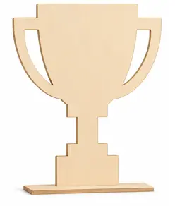 Trofeo personalizzato inciso a legno