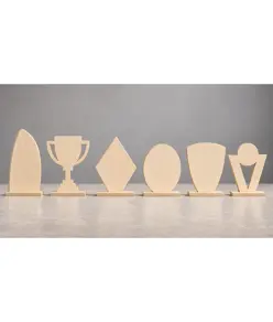 Trofeo personalizzato inciso a legno