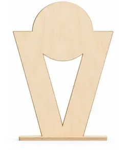 Trofeo personalizzato inciso a legno