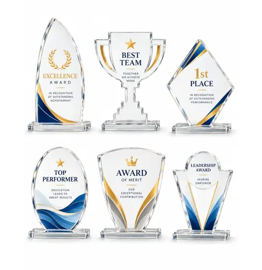 Trofeo personalizzato stampato su plexiglass