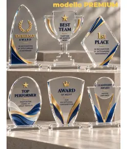 Trofeo personalizzato stampato su plexiglass
