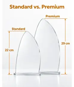 Trofeo personalizzato stampato su plexiglass