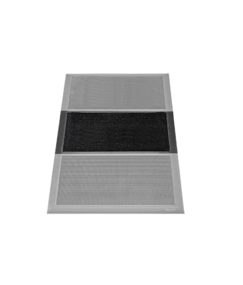 Zona estensione tappeto sanificante per codice SEG PDC9105C, dimensioni 914x500 mm