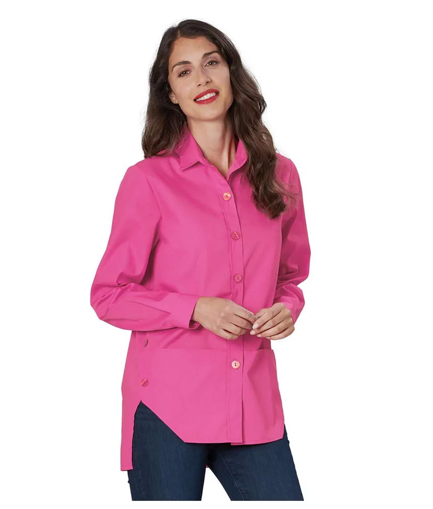 Casacca da lavoro donna Siggi Melissa, poliestere e cotone - collo a camicia - maniche lunghe
