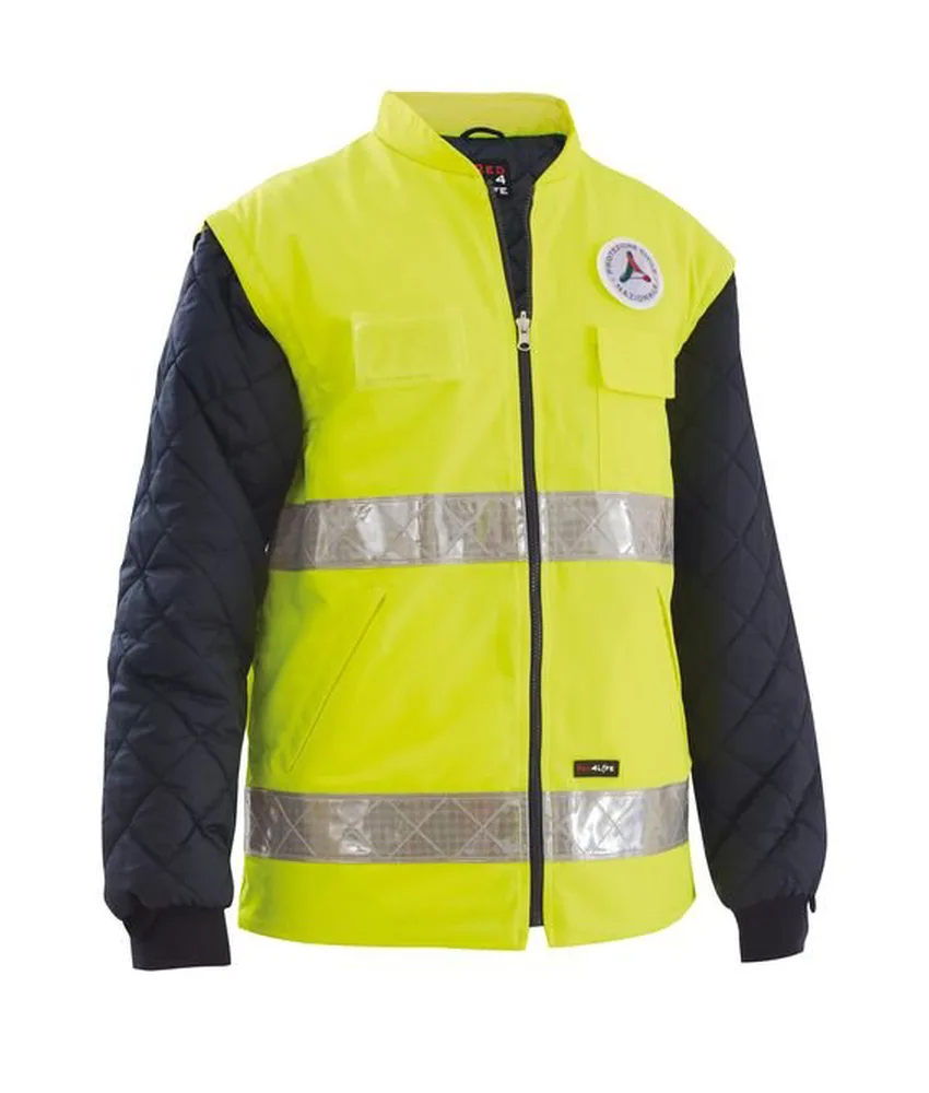 Corpetto alta visibilità autoportante Parka SIG 1060, in materiale termico