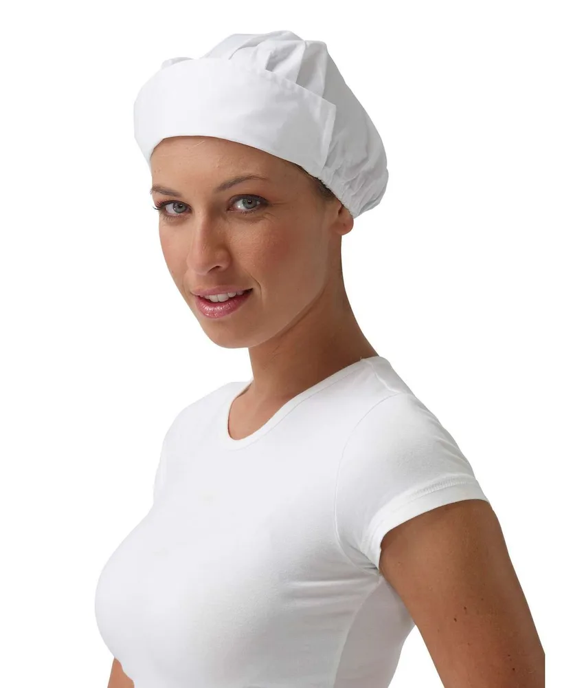 10 cuffie chef donna senza rete Siggi Helen, elastico dietro - taglia unica