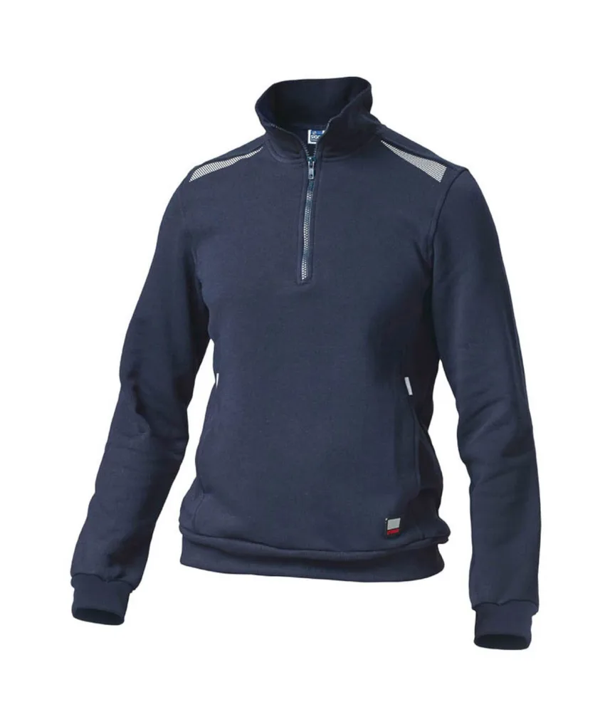 Felpa da lavoro a due tasche Task 2, cotone poliestere - chiusura con zip