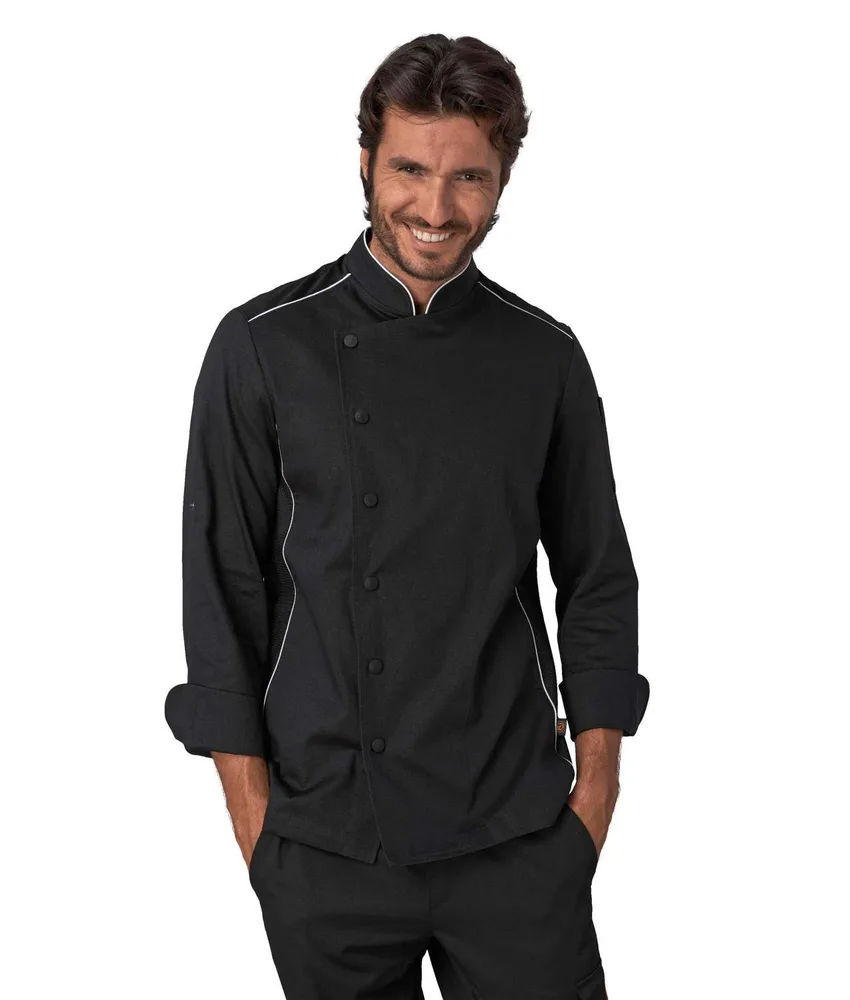 Giacca chef Siggi Alex, 100% cotone drill sanfor - taschino su manica sinistra