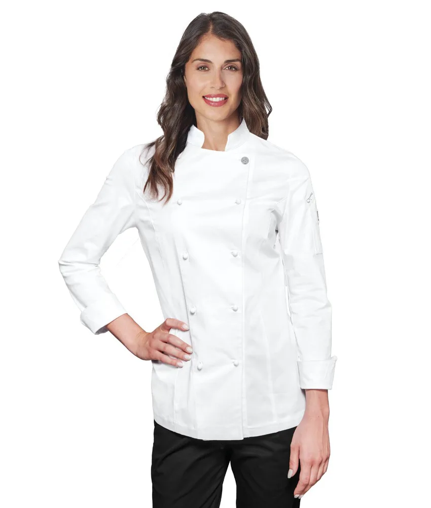 Giacca chef Siggi Olivia, inserti in tessuto traspirante