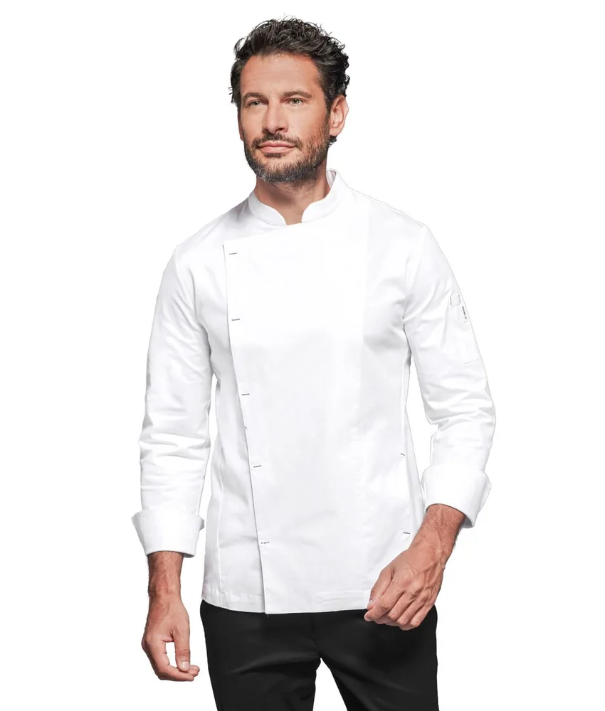 Giacca cuoco Siggi Otello, tasca portacellulare - collo alla coreana