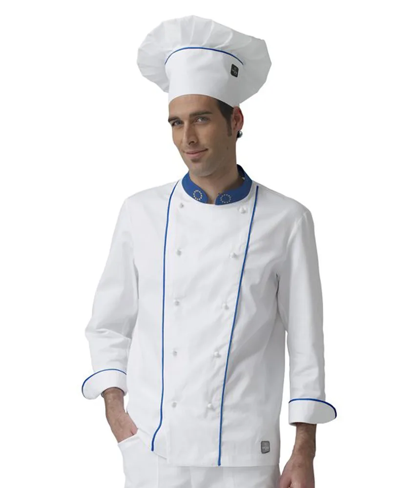Giacca cuoco Siggi Pietro in offerta, 100% cotone drill - irrestringibile