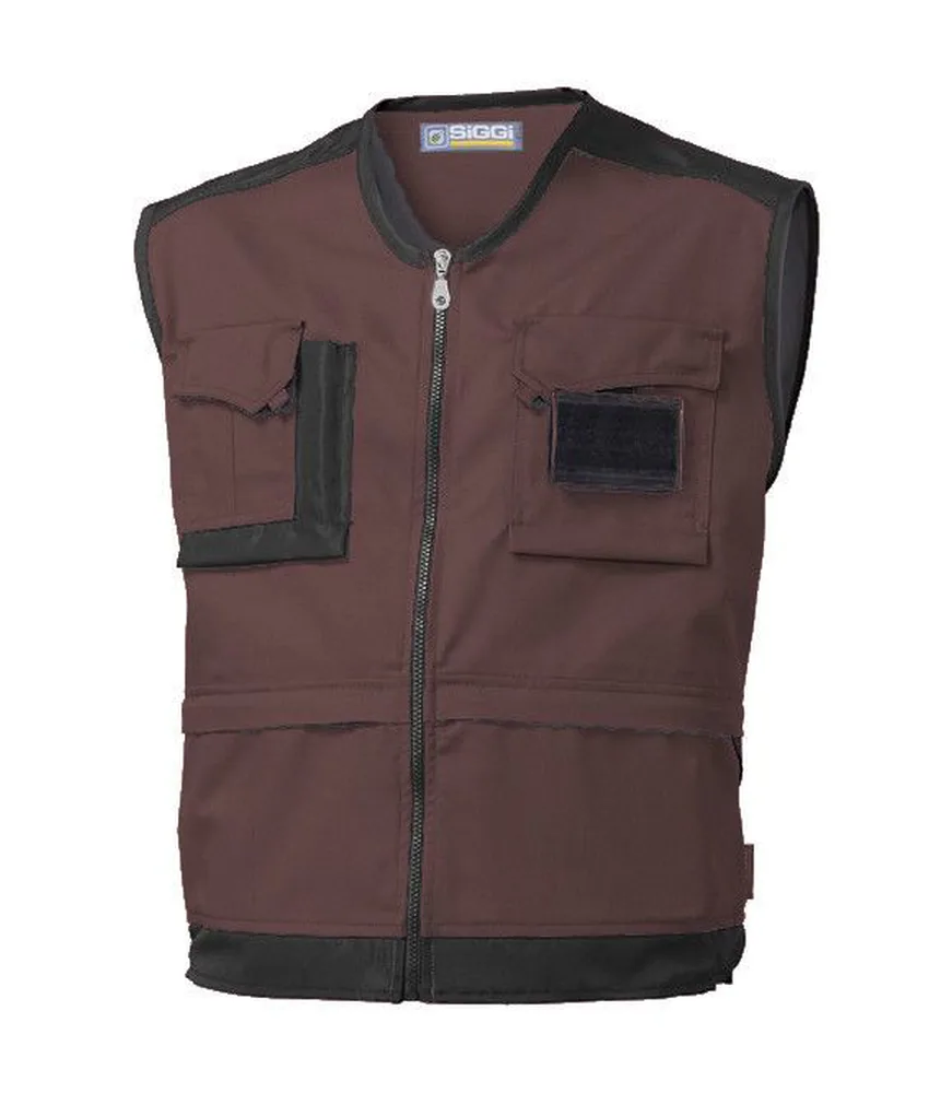 Gilet da lavoro Siggi Hammer in offerta, 2 tasche e portatessera - 240 g/mq