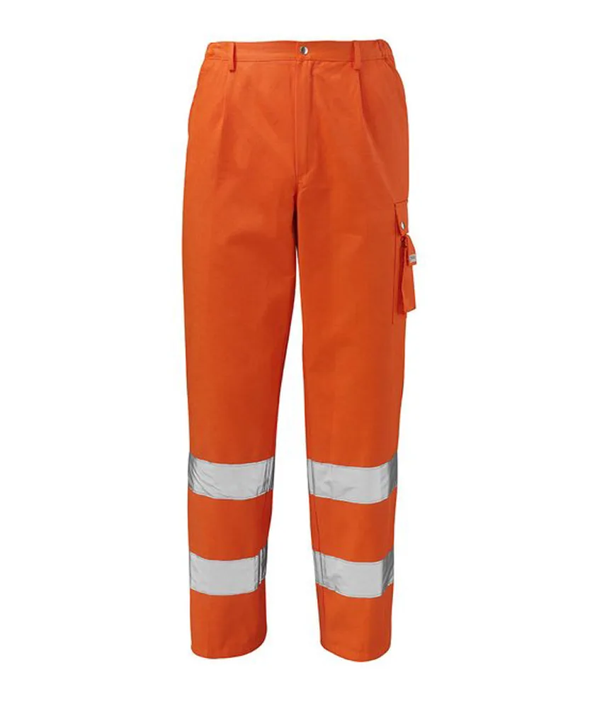 Pantaloni alta visibilità Siggi in offerta, 4 tasche - cotone e poliestere
